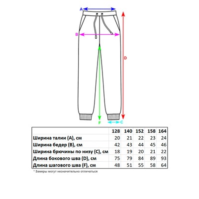 Брюки спортивные для девочек CK559A-B39