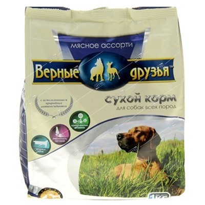 Верные друзья корм для собак Мясное ассорти 1кг (10) 02748