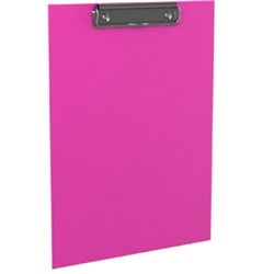 Планшет А4 Neon с верхним зажимом, розовый ПВХ