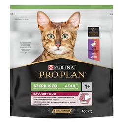 PURINA Pro Plan для стерилизованных кошек и кастр. котов Утка, Печень 400г