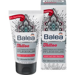 Balea (Балеа) Tattoo успокаивающая мазь с пантенолом для свеженанесённых татуировок, 50 мл
