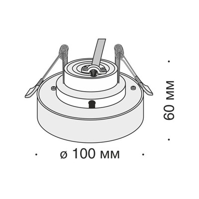 Светильник встраиваемый MAYTONI Downlight Joliet  10x6x10 см, LED