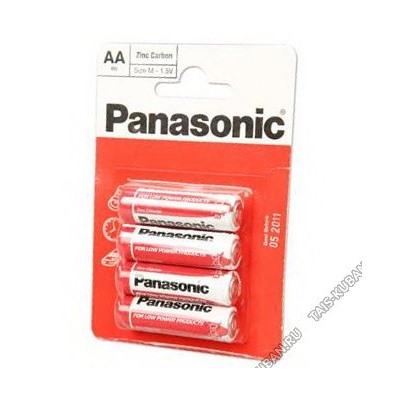 Бат. PANASONIC "Zinc Carbon" R06- 4шт.пальчик, бли