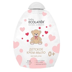 Детское крем-мыло Мягкий уход 0+ дой-пак Ecolatier baby 250 мл