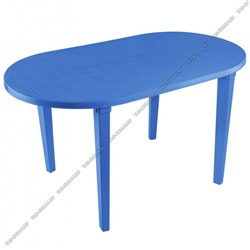 Синий Стол овальный (1400х800х710мм) (20) Стандарт