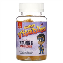 Vitables, жевательный витамин C для детей, апельсиновый вкус, 60 вегетарианских жевательных конфет