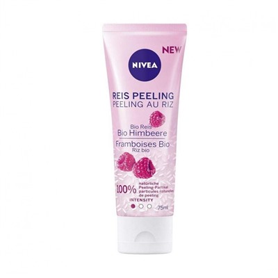 Nivea Reis Peeling Bio Himbeere  Рисовый пилинг органическая малина