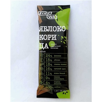 Батончик фруктово-ореховый "Яблоко-корица" (EcoVek), 50 г