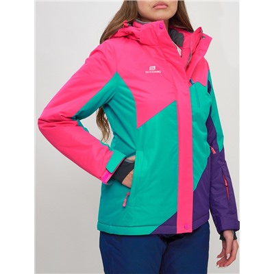 Горнолыжная куртка женская розового цвета 551913R