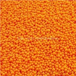 Посыпка шарики Оранжевые, 2 мм, вес: 50 грамм.