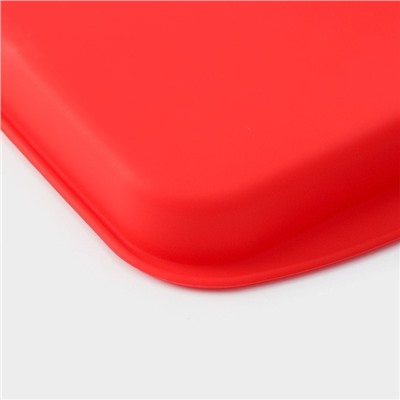 Форма силиконовая для выпечки Доляна «Прямоугольник», 27×18 см, цвет МИКС