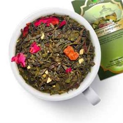 Чай зеленый "Великий император" (1 сорт) Зеленый китайский чай с кусочками ананаса и яблока, лепестками роз и плодами шиповника, с ароматом клубники со сливками.      1578