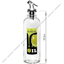 Бутылка цилиндр 500мл с плас.дозатором "OLIVE OIL"