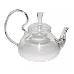 SALE Чайник стеклянный  "Бегония", объем 600 мл, дно d90 мм