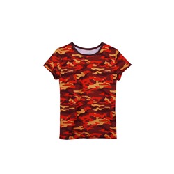 Спортивная футболка милитари оранжевый "CATFIT"  женская (90416)