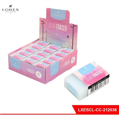 Ластик LOREX CLEAR COTTON CLOUD прямоуг.