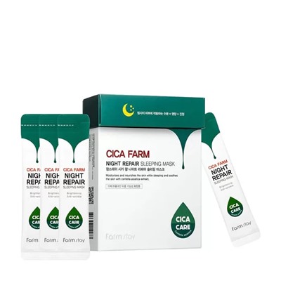 Маска для лица ночная FarmStay Cica Farm Night Repair Sleeping Mask