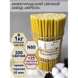 Дивеевские восковые свечи пачка 1 кг № 80