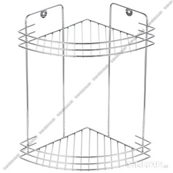 Полка настен 2-х ярус,углов. (19х19 h29см) борт 3п