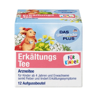 Mivolis Erkaltungs-Tee fur Kinder Чай детей при простуде, с липой и фенхелем, от 4-х лет, 12 пакетиков x 1,5 г