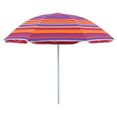 Зонт пляжный «Модерн» с серебряным покрытием, d=160 cм, h=170 см, цвет МИКС