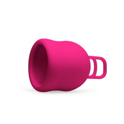 Merula Menstruationstasse pink XL Мерула Менструальная чаша, размер XL для обильных дней, розовая