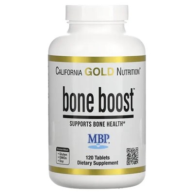 California Gold Nutrition, Bone Boost, добавка для поддержки здоровья костей, 120 таблеток