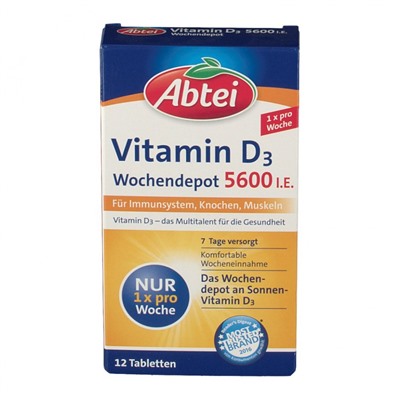 Abtei (Абтай) Vitamin D3 12 шт