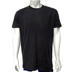 Черная практичная футболка для мужчин  №515
