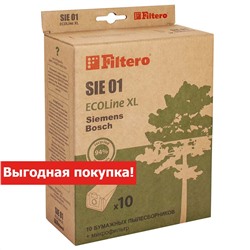 Filtero SIE 01 (10+фильтр) ECOLine XL, бумажные пылесборники