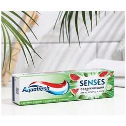 Aquafresh зубная паста 75мл Senses Освежающий Арбуз