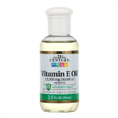 21st Century, Vitamin E Oil, 13,500 mg (30,000 IU), 2.5 fl oz (74 ml)