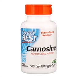 Doctor's Best, Карнозин, 500 мг, 90 растительных капсул