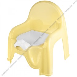 Горшок-кресло детск. с крыш,желт (32х30 h34,5см) (