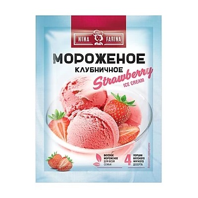 «Nina Farina», мороженое «Клубничное», 70 г