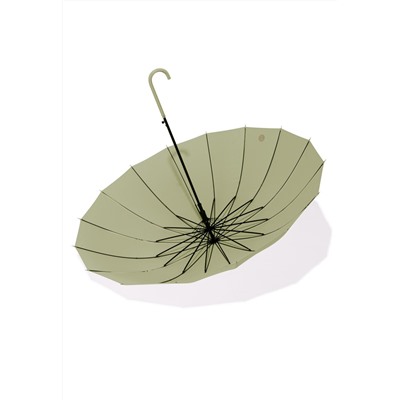 Полуавтоматический зонт-трость, цвет салатовый