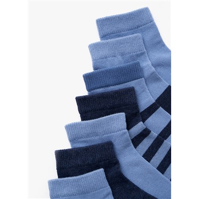 Носки синие с принтом, 7 пар