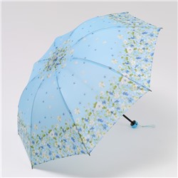 Зонт механический «Цветочная фантазия», 4 сложения, 8 спиц, R = 47 см, цвет МИКС