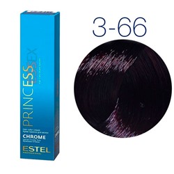 Крем краска для волос Estel Princess Essex Chrome 60мл оттенок 3/66 шатен фиолетовый интенсивный