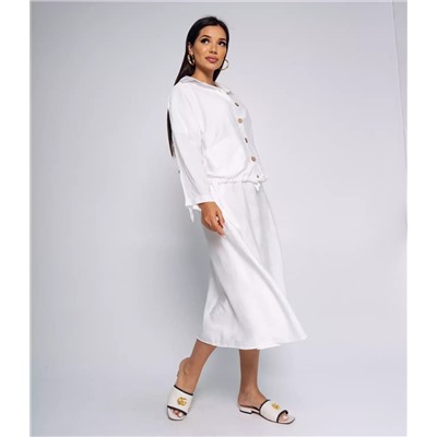 Комплект платье+рубашка #БШ2459-2, белый