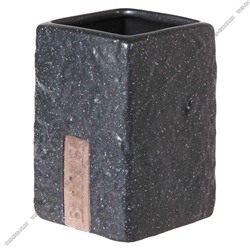 Черный камень Стакан д/зубн.принадлеж. (h10,5 7х7