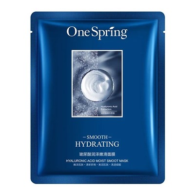 One Spring Увлажняющая маска для лица с гиалуроновой кислотой Smooth Hydrating