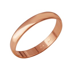 Обручальное кольцо из золоченого серебра