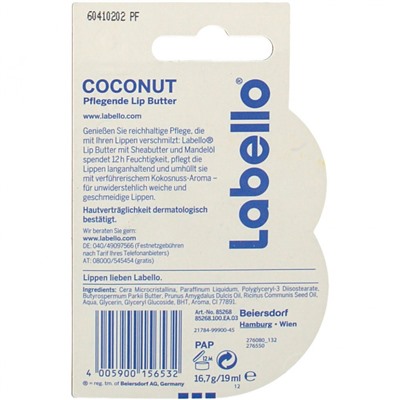 Labello (Лабелло) Lip Butter Coconut 17 г