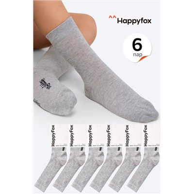 Набор детских высоких носков 6 пар Happy Fox