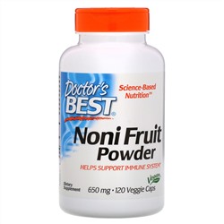 Doctor's Best, Noni Fruit Powder, 650 mg, 120 Veggie Caps