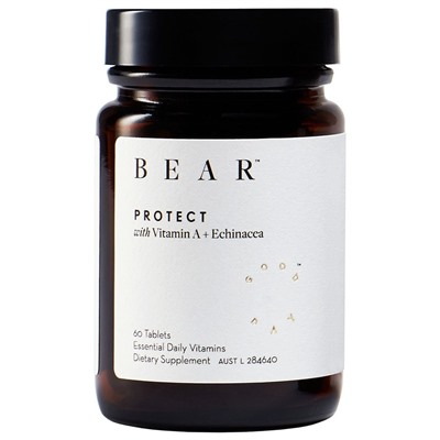 Bear Vitamin A & Echinacea Nahrungserganzungsmittel PROTECT, 60 шт.