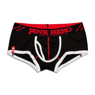 Мужские укороченные боксеры Pink Hero черные Devil PH1226-1