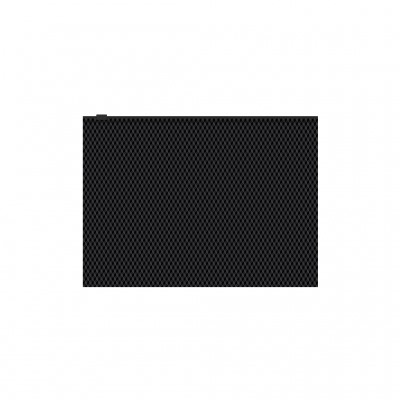 Папка на молнии Zip А5 180мкм Diamond Total Black чёрная, непрозрачная, текстура поверхности- даймон