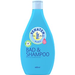 PENATEN BABY Bad & Shampoo 400ml, ПЕНАТЕН Беби Гель для душа и шампунь для детей, не щиплет глаза, 400 мл